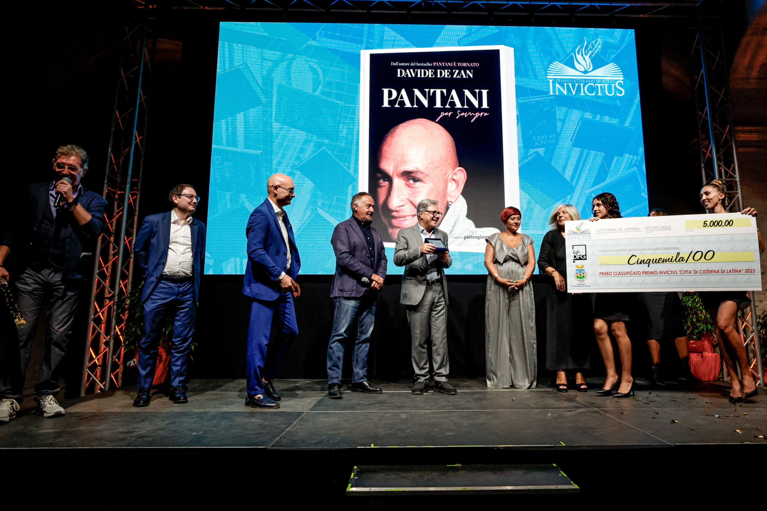 Cisterna di Latina Italy - 7 Sep 2023 -  Serata conclusiva del premio letterario sportivo Invictus